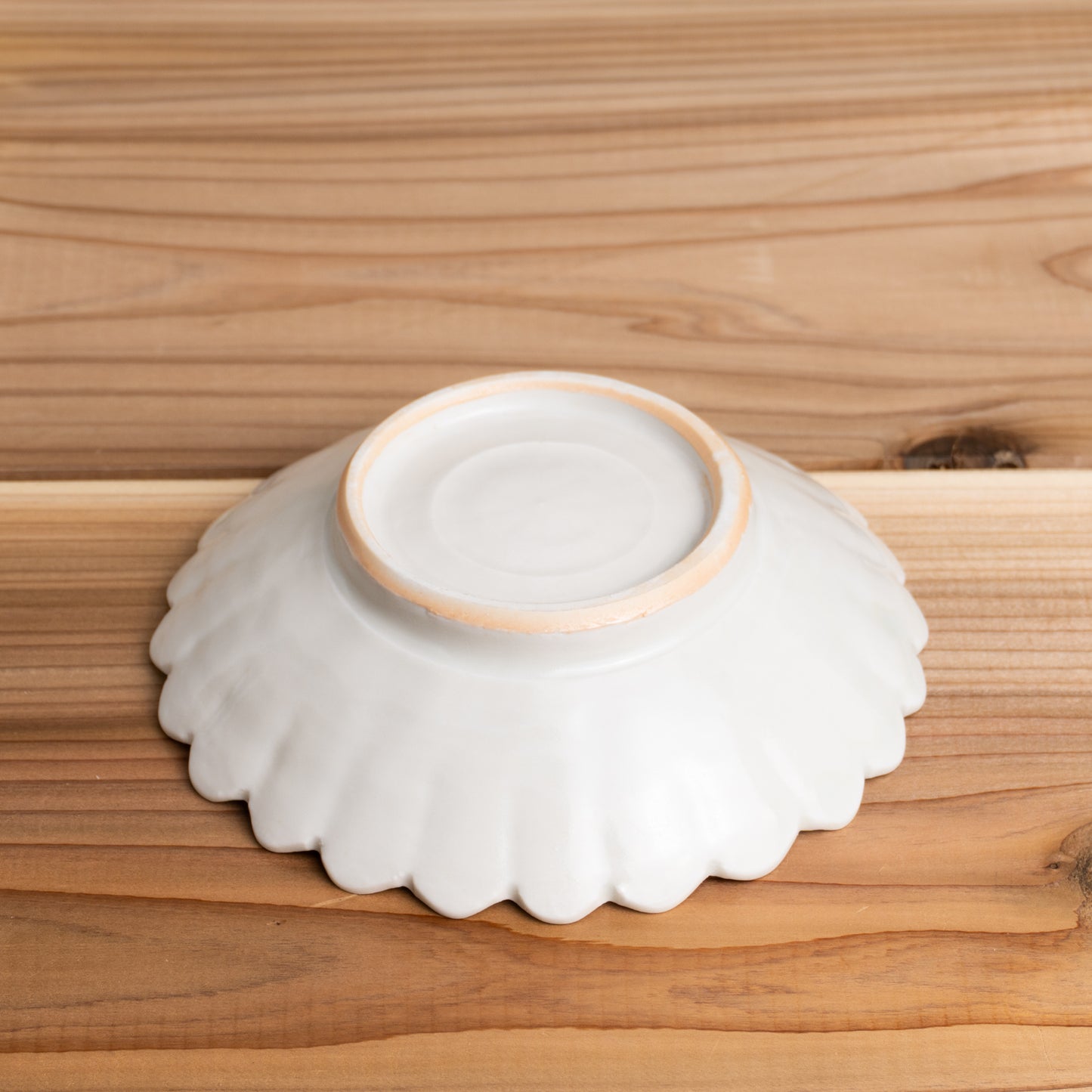 【清水焼】5寸鉢　菊 灰青釉　前田麻美 KOTOPOTTER