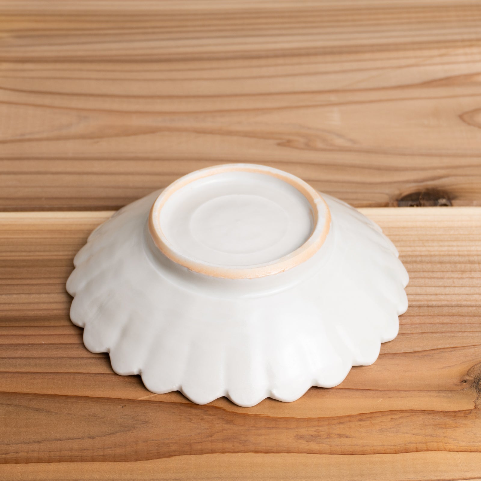 【清水焼】5寸鉢　菊 灰青釉　前田麻美 KOTOPOTTER