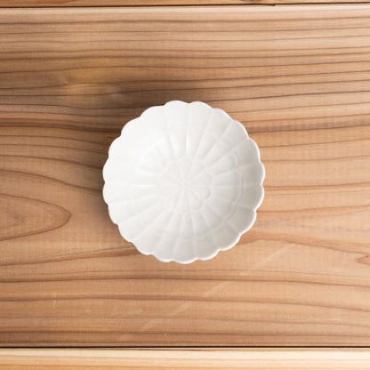 【清水焼】豆鉢　菊 灰青釉　前田麻美 KOTOPOTTER