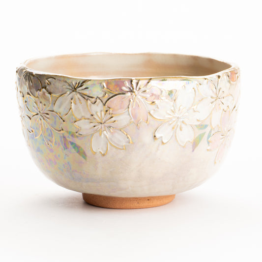 抹茶碗　ラスター彩"桜図"　俊山窯 KOTOPOTTER