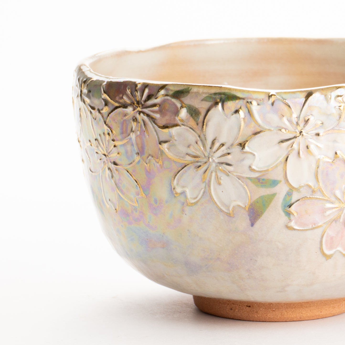 抹茶碗　ラスター彩"桜図"　俊山窯 KOTOPOTTER