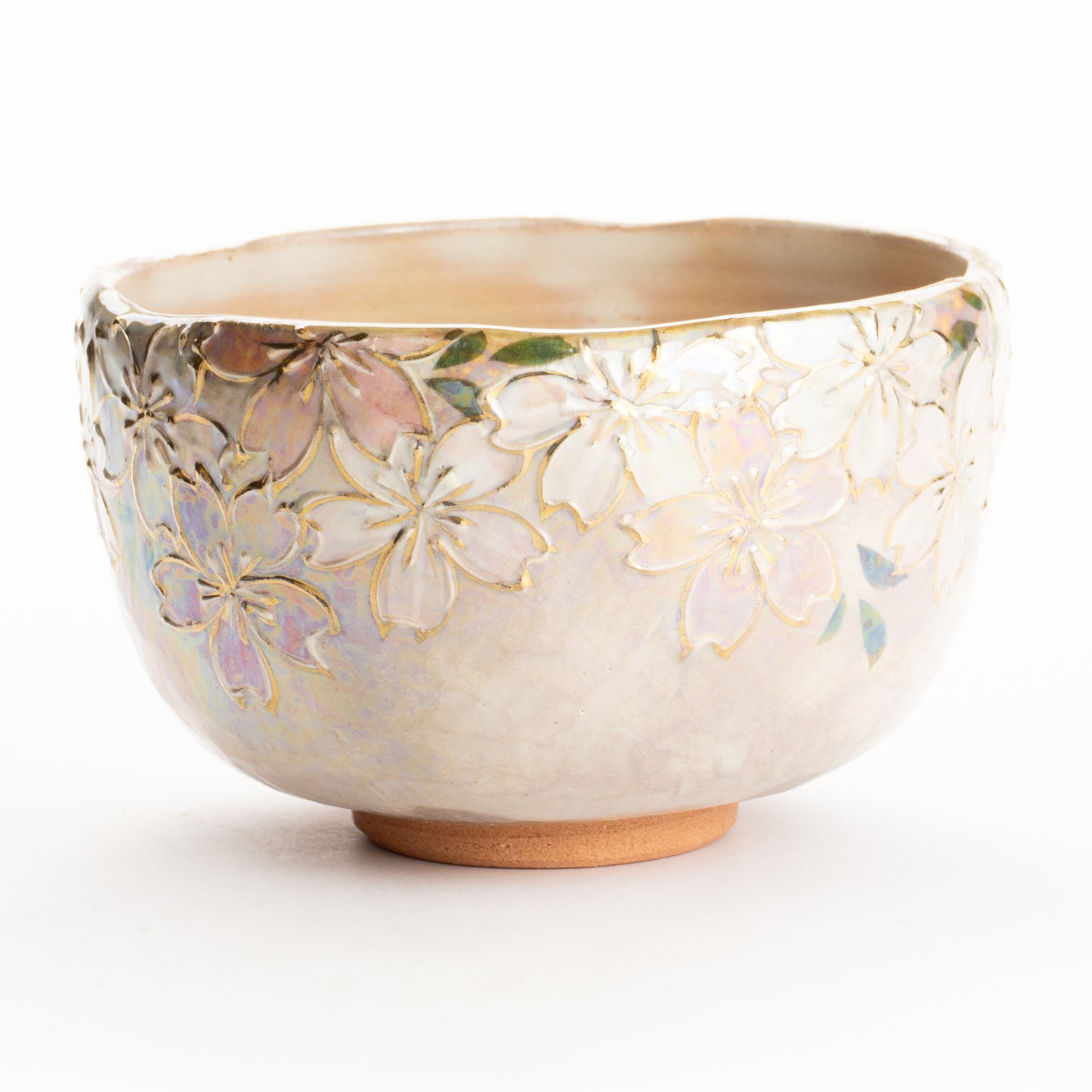 抹茶碗　ラスター彩"桜図"　俊山窯 KOTOPOTTER