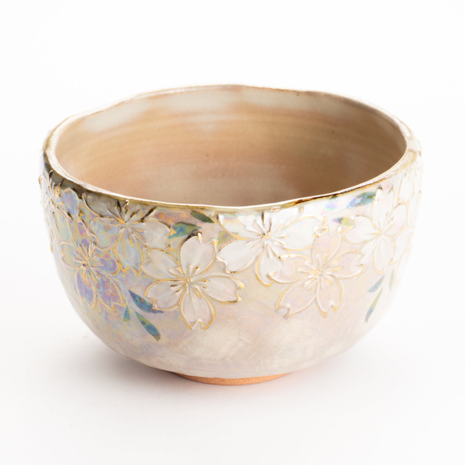 抹茶碗　ラスター彩"桜図"　俊山窯 KOTOPOTTER