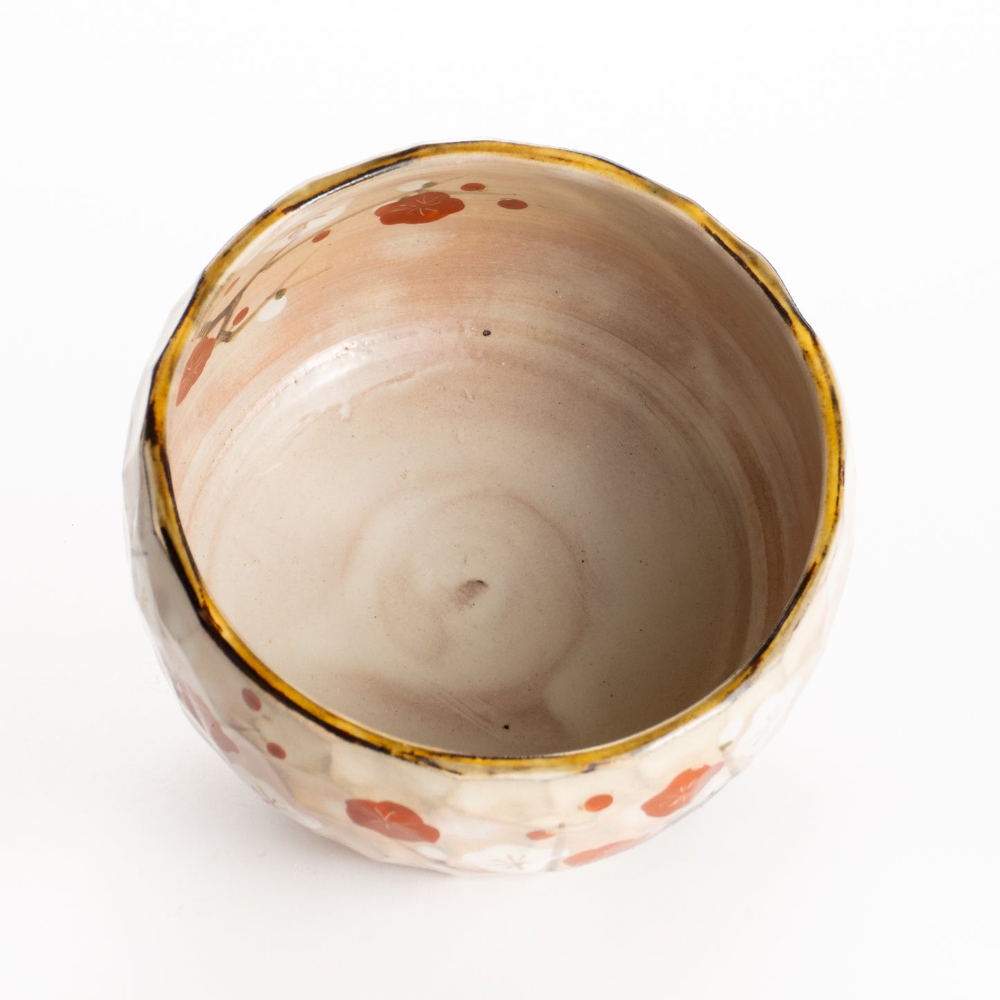 抹茶碗　紅白梅図　俊山窯 KOTOPOTTER