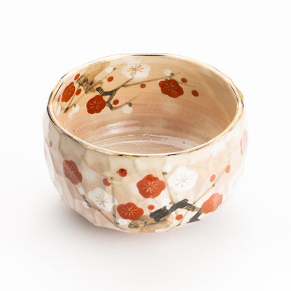 抹茶碗　紅白梅図　俊山窯 KOTOPOTTER