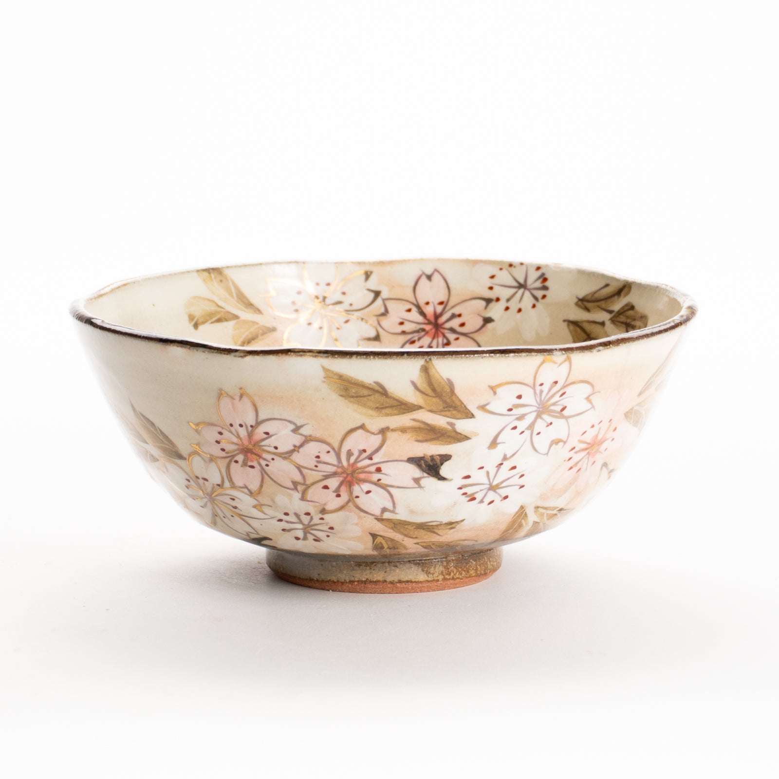 【清水焼】茶碗　山桜　俊山窯 KOTOPOTTER
