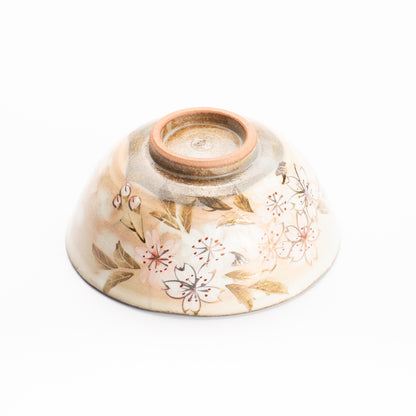 【清水焼】茶碗　山桜　俊山窯 KOTOPOTTER