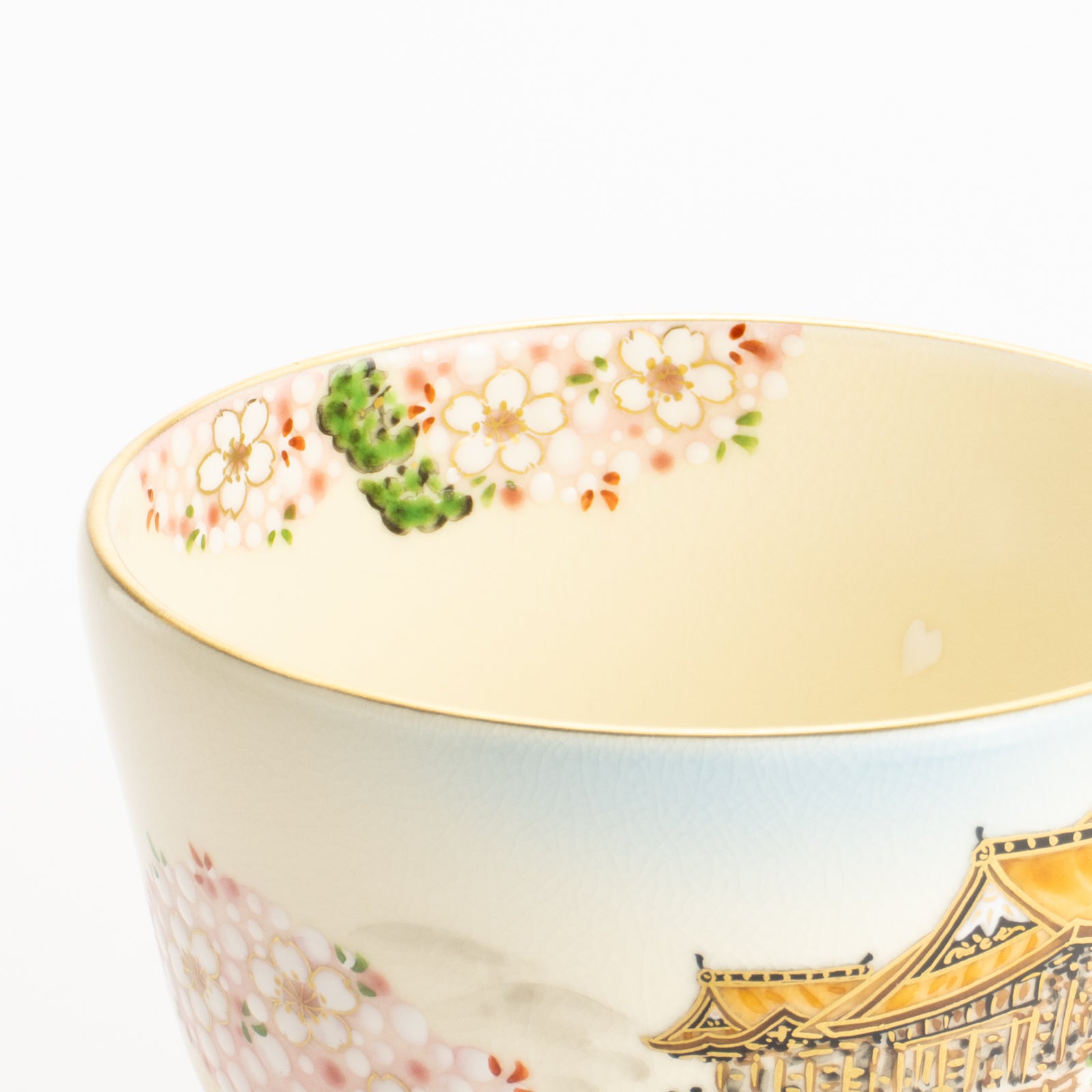 抹茶碗　春の清水寺　陶楽 KOTOPOTTER