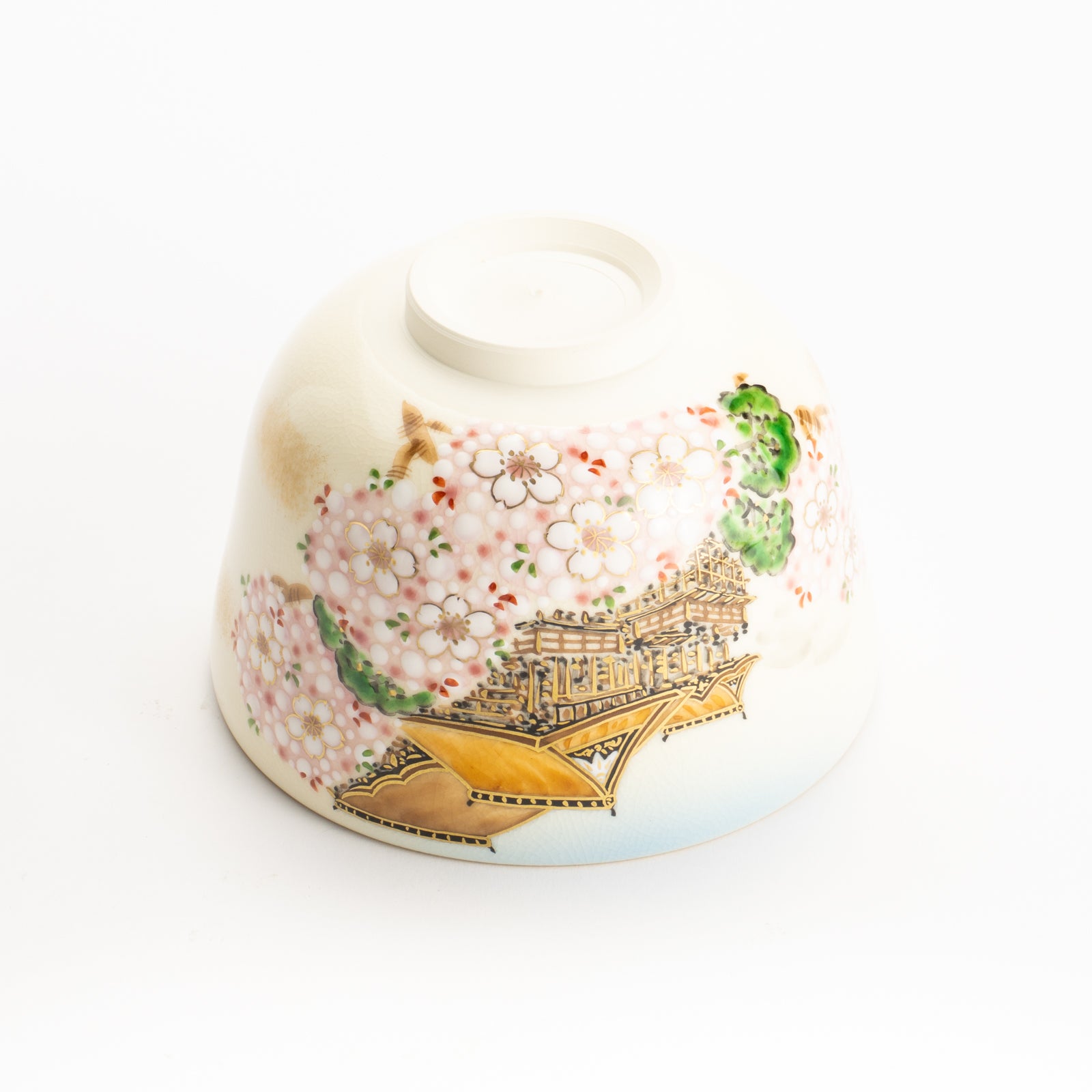 抹茶碗　春の清水寺　陶楽 KOTOPOTTER