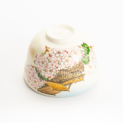 抹茶碗　春の清水寺　陶楽 KOTOPOTTER