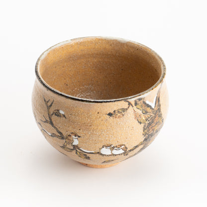 抹茶碗　寒雀　中村良二 KOTOPOTTER