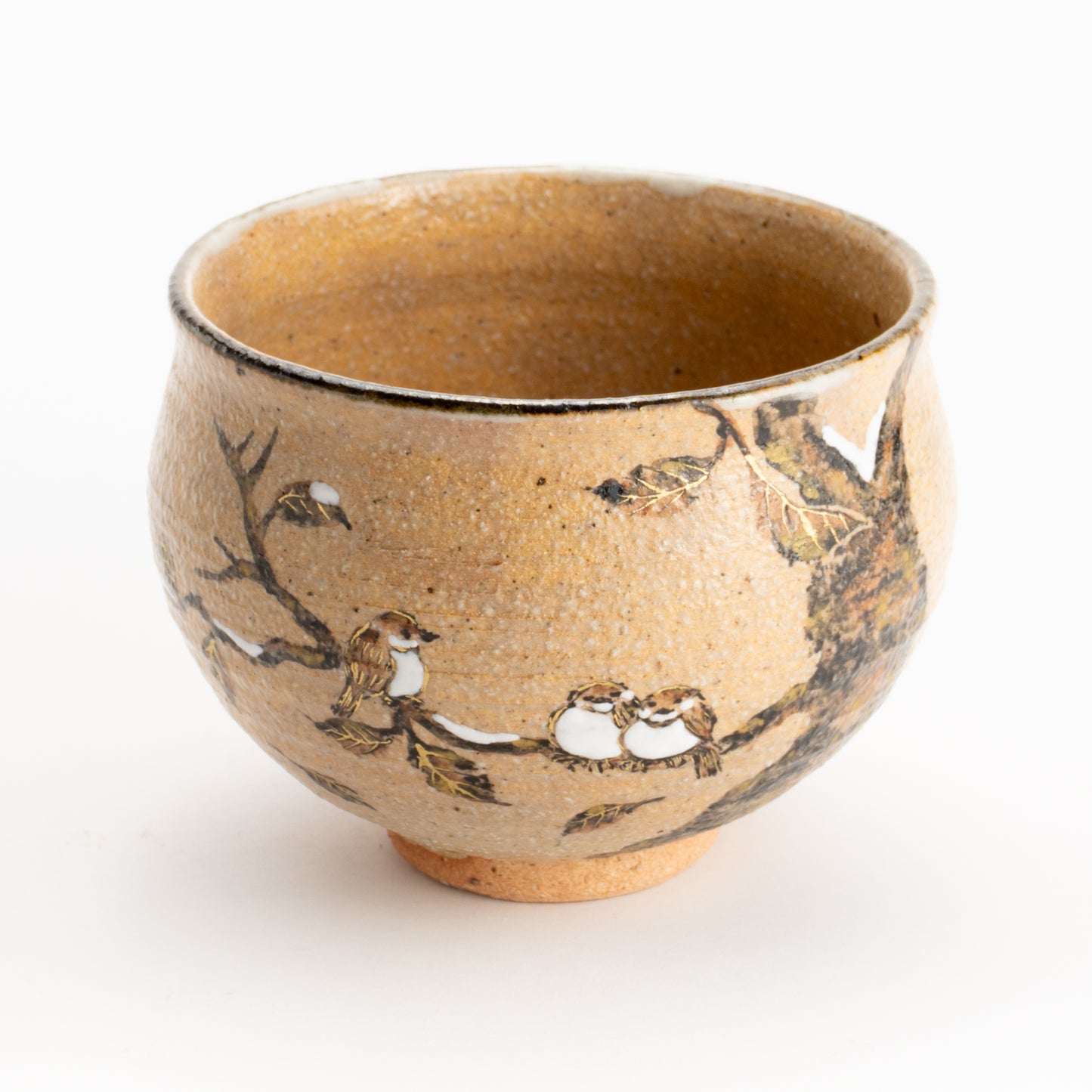 抹茶碗　寒雀　中村良二 KOTOPOTTER