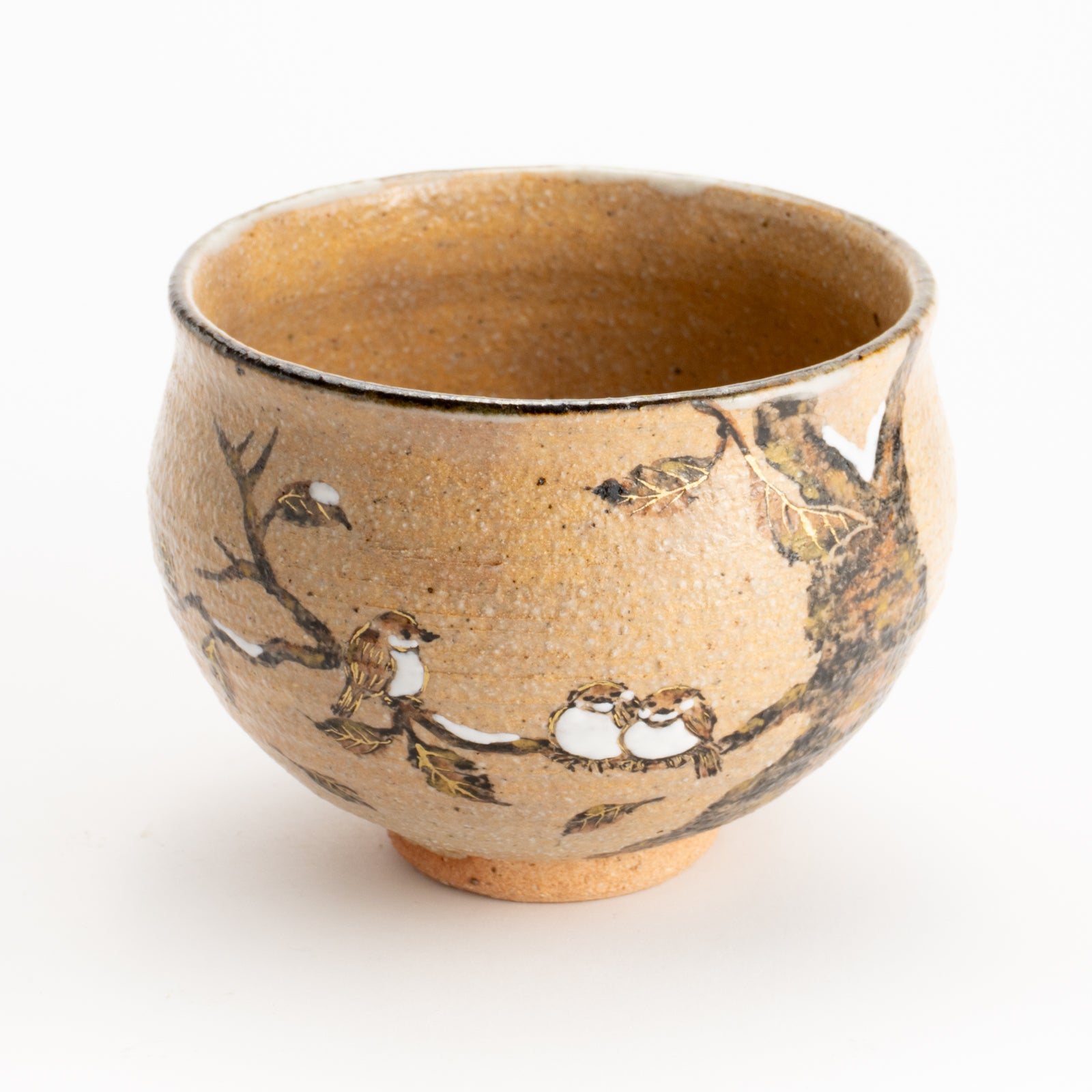 抹茶碗　寒雀　中村良二 KOTOPOTTER