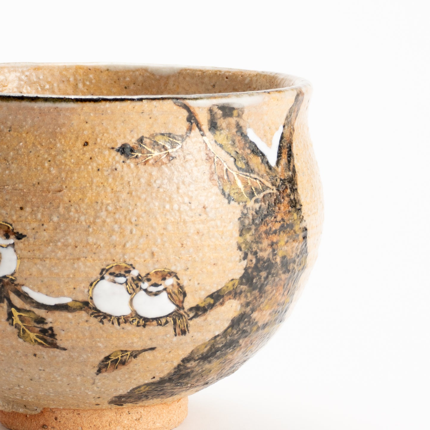 抹茶碗　寒雀　中村良二 KOTOPOTTER