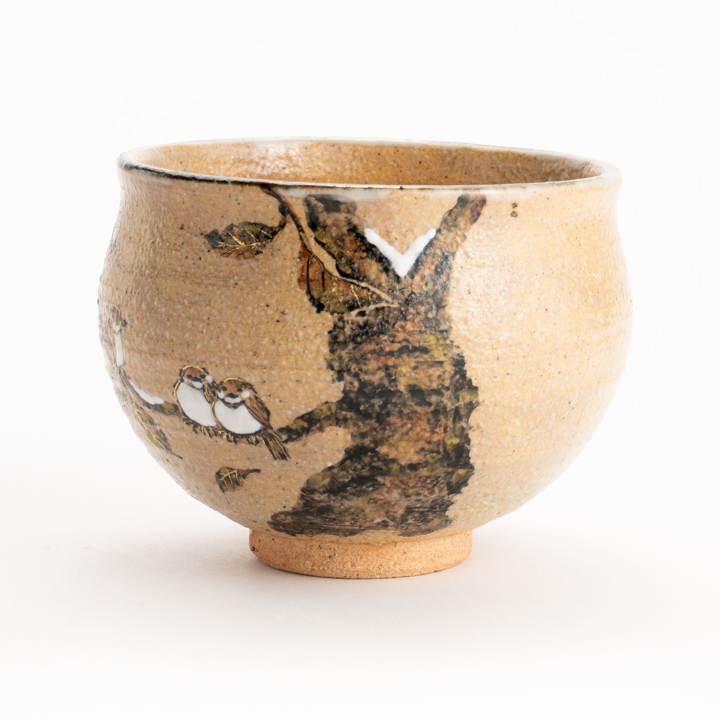 抹茶碗　寒雀　中村良二 KOTOPOTTER