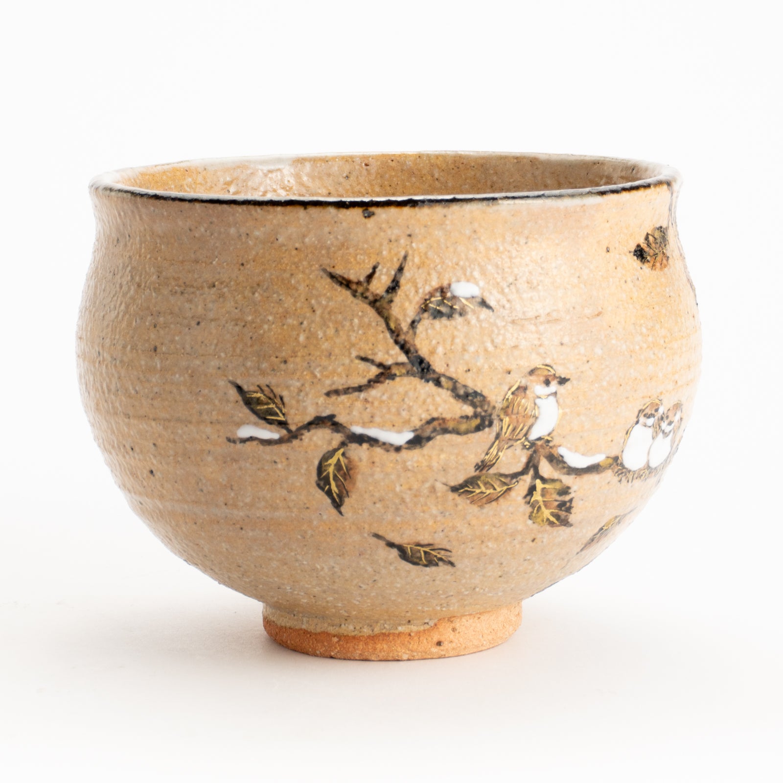 抹茶碗　寒雀　中村良二 KOTOPOTTER