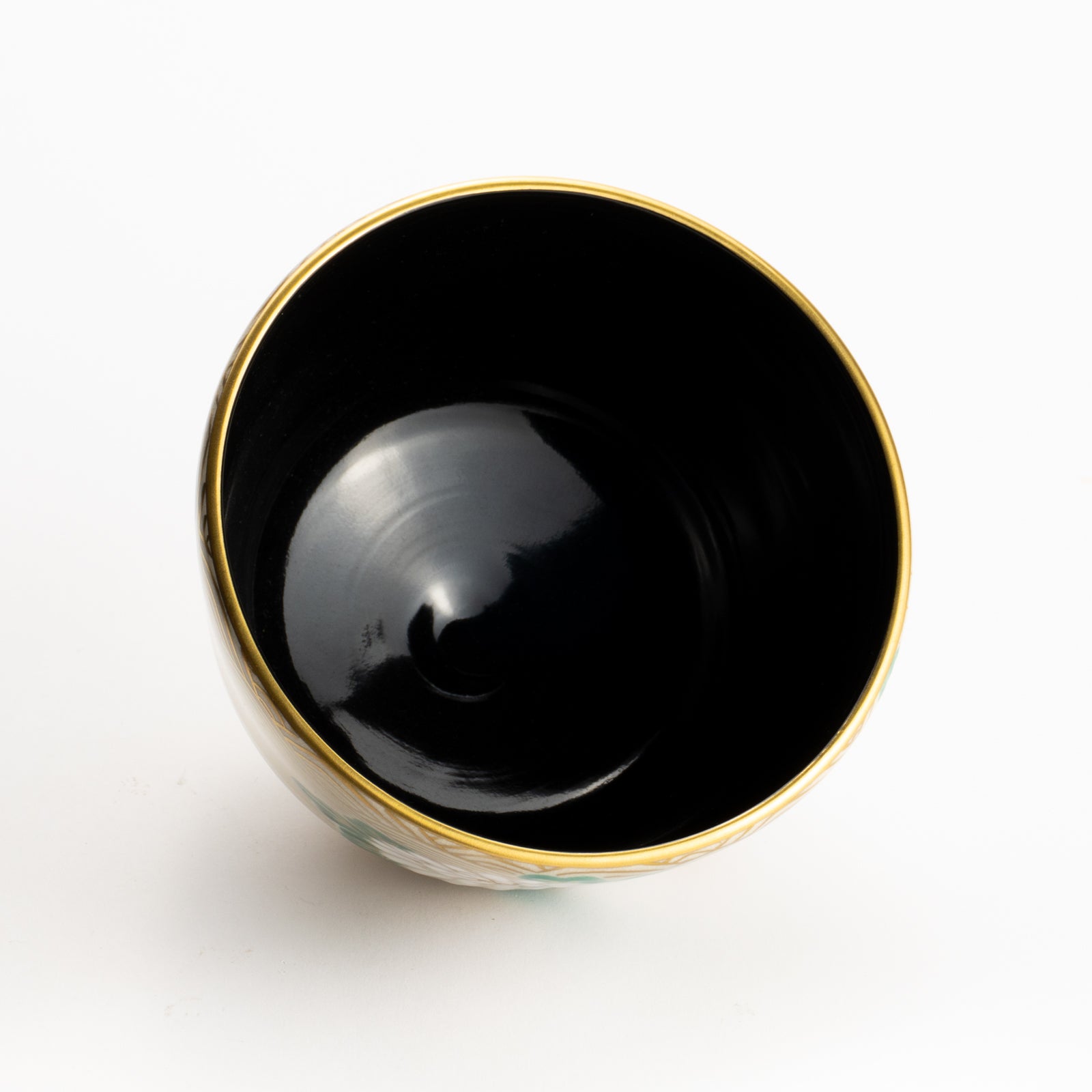 抹茶碗　菊に波　陶楽 KOTOPOTTER