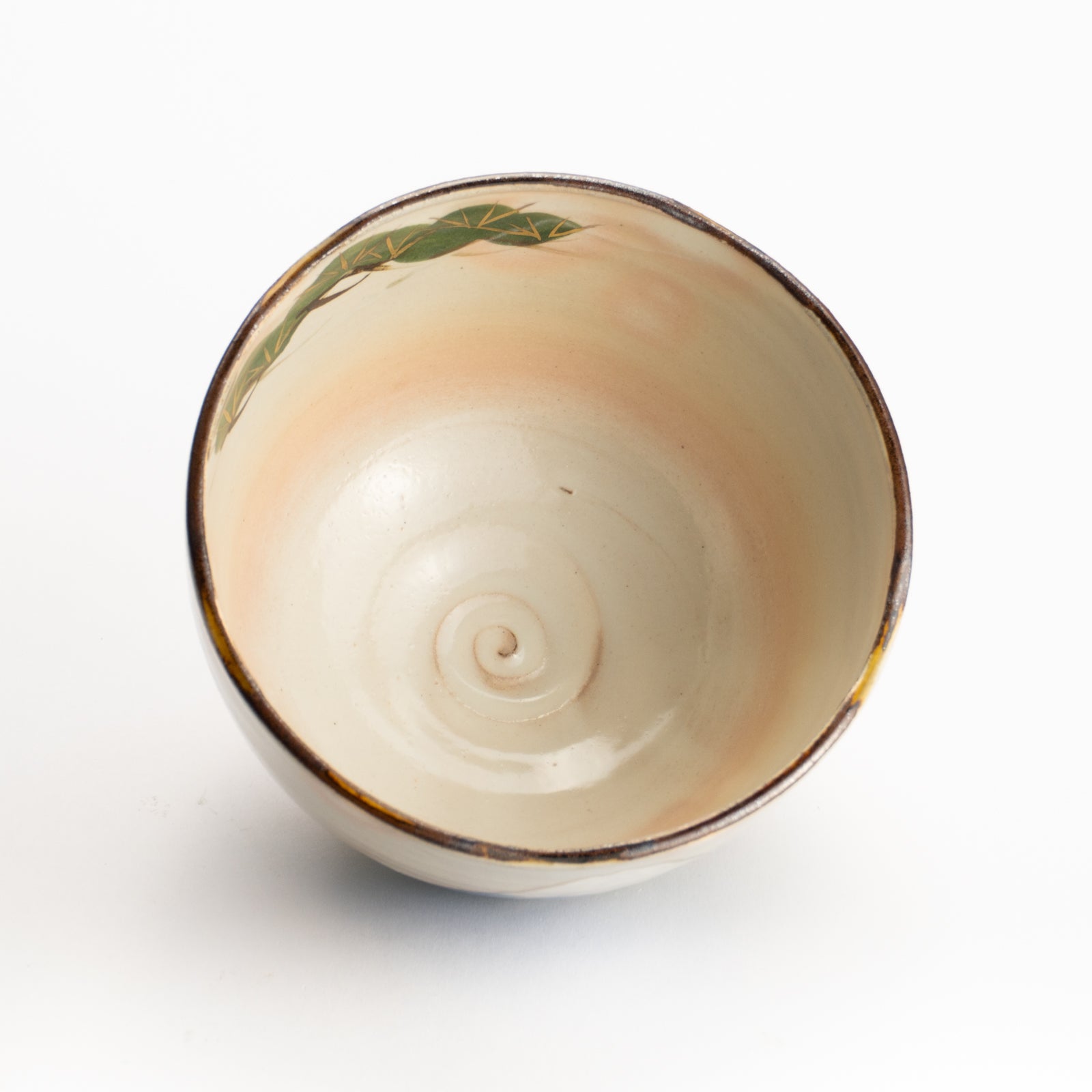 抹茶碗　富士山と松　俊山窯 KOTOPOTTER