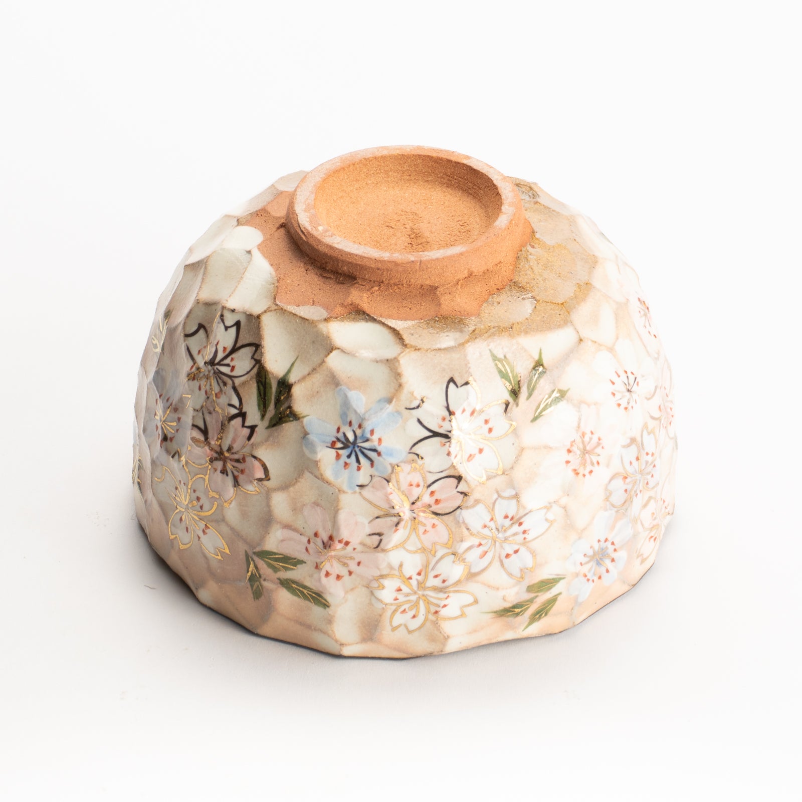 抹茶碗　色絵桜　俊山窯 KOTOPOTTER