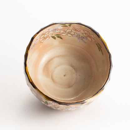 抹茶碗　色絵桜　俊山窯 KOTOPOTTER