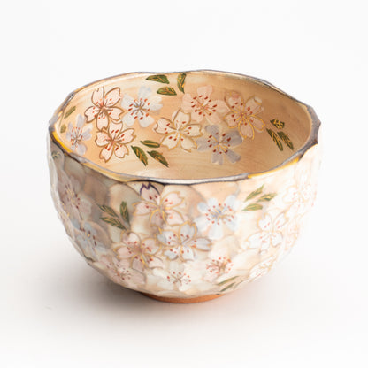 抹茶碗　色絵桜　俊山窯 KOTOPOTTER