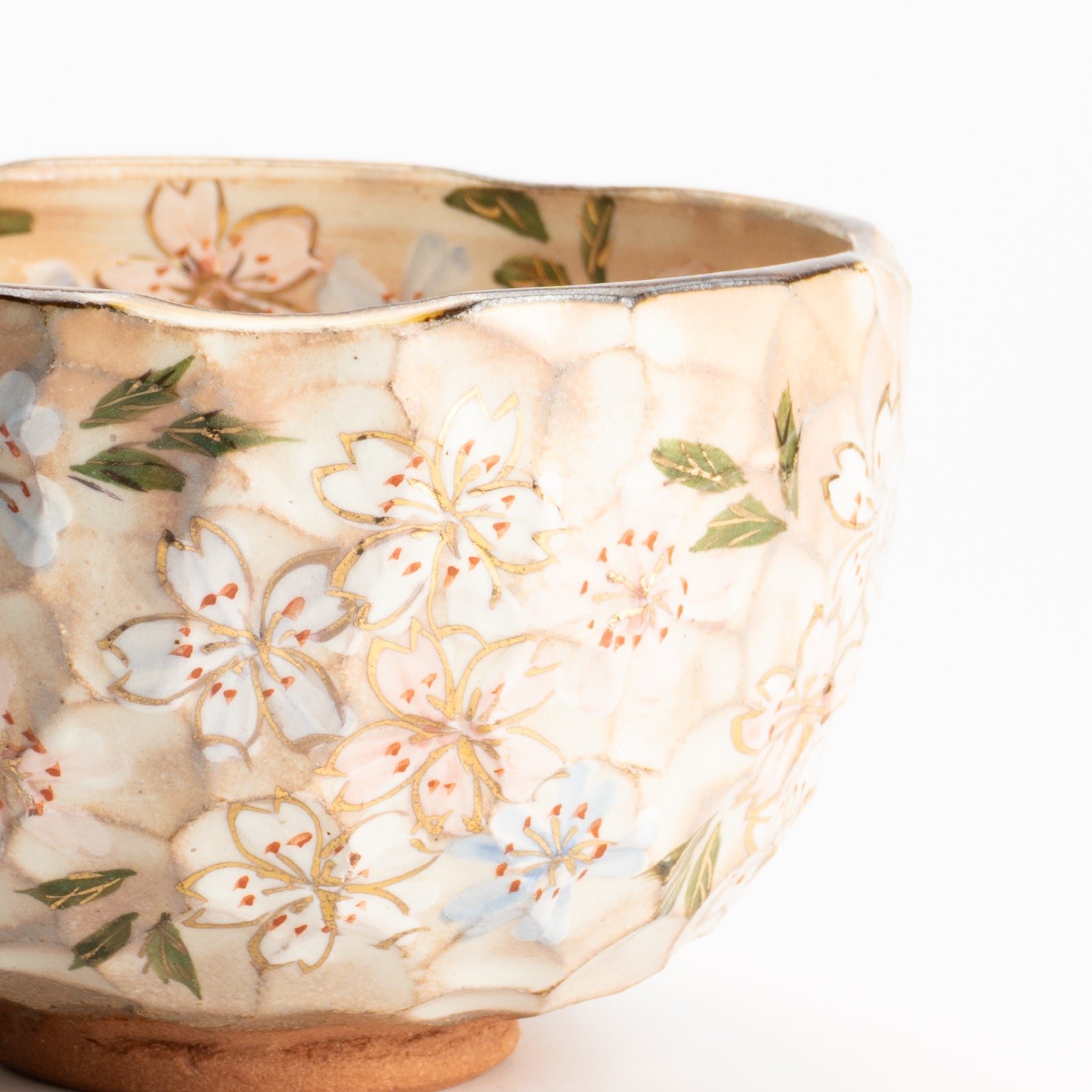 抹茶碗　色絵桜　俊山窯 KOTOPOTTER