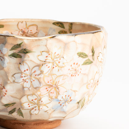 抹茶碗　色絵桜　俊山窯 KOTOPOTTER