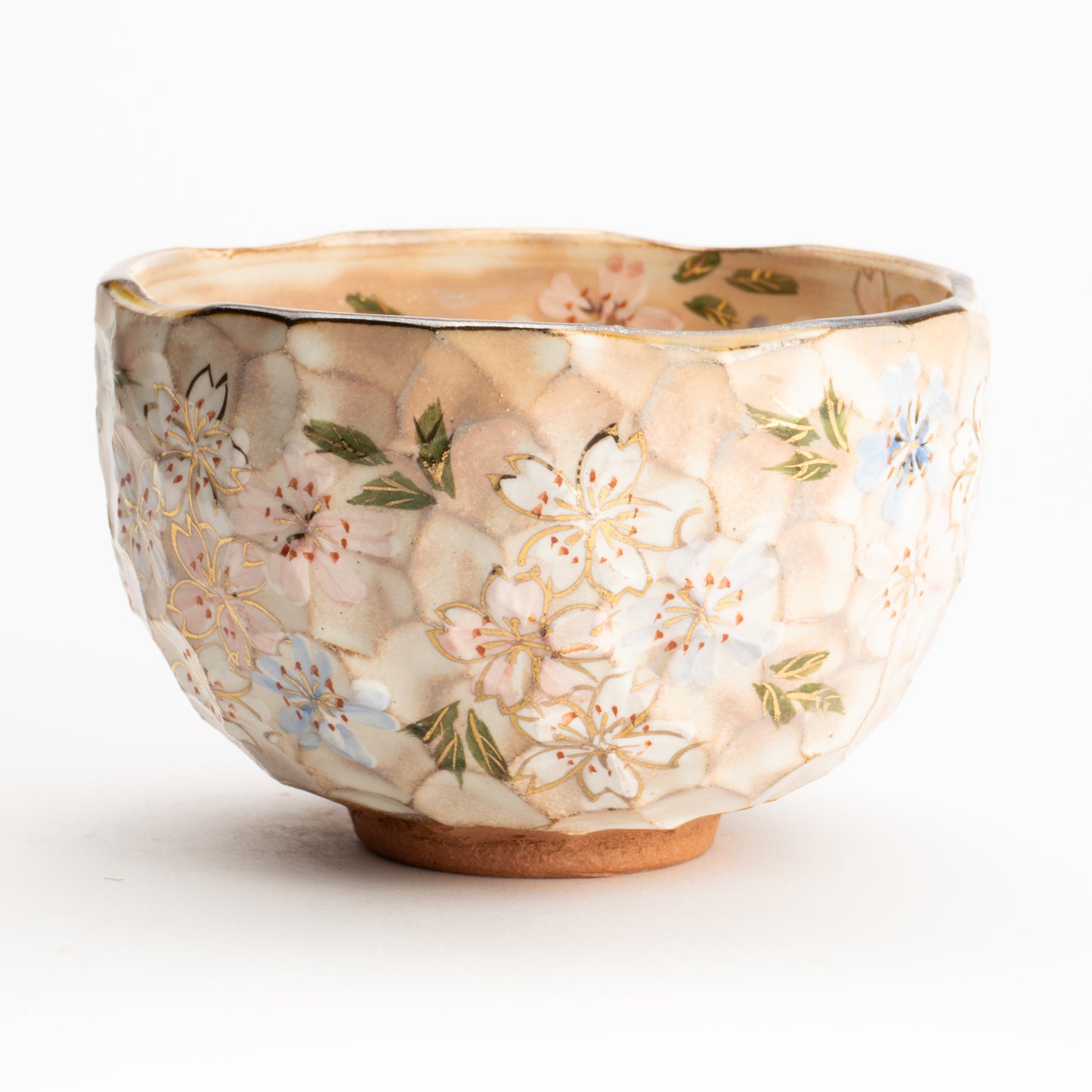抹茶碗　色絵桜　俊山窯 KOTOPOTTER