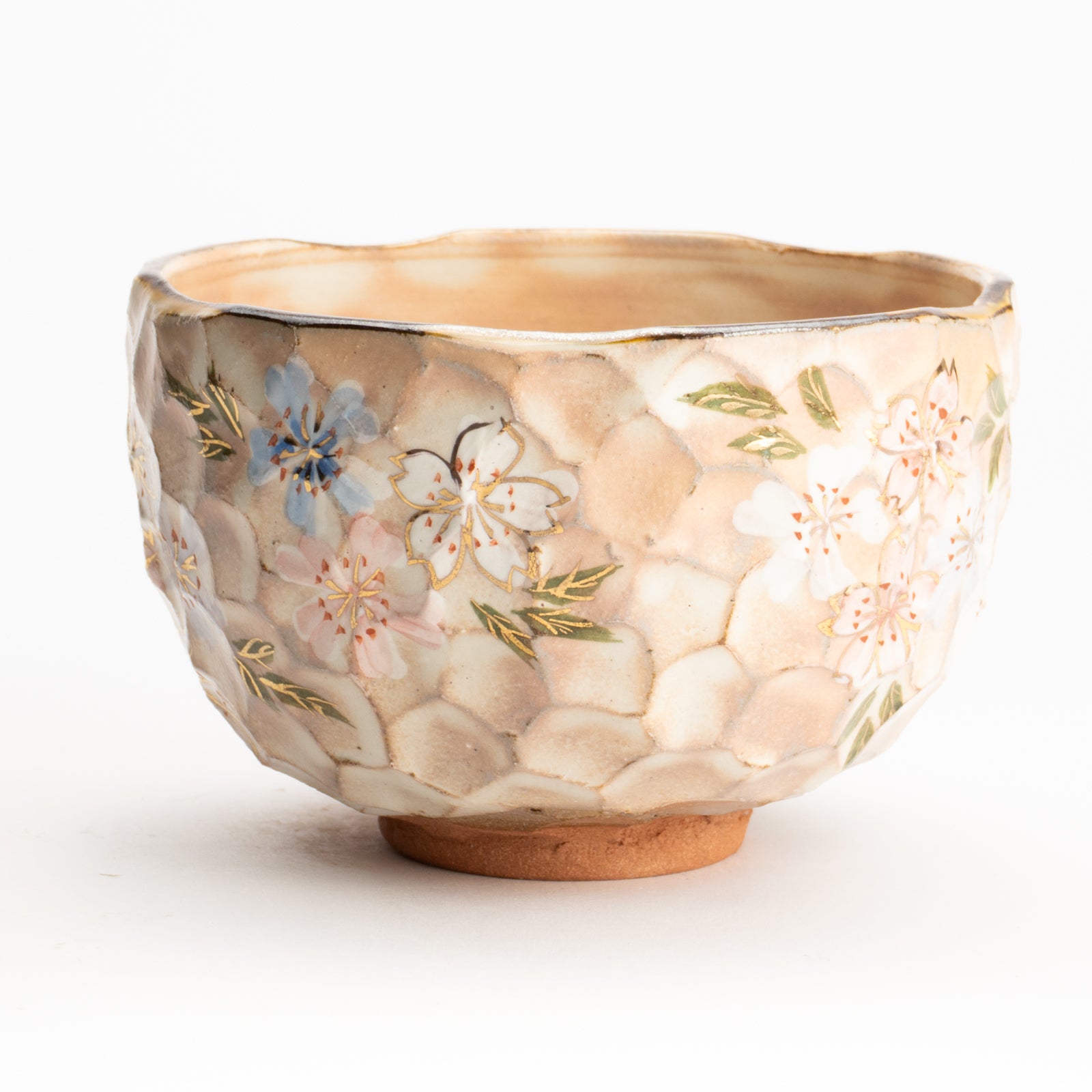 抹茶碗　色絵桜　俊山窯 KOTOPOTTER