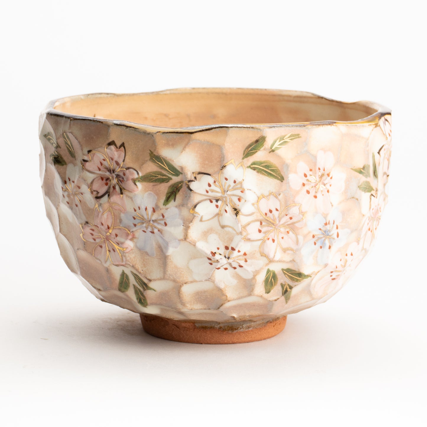 抹茶碗　色絵桜　俊山窯 KOTOPOTTER