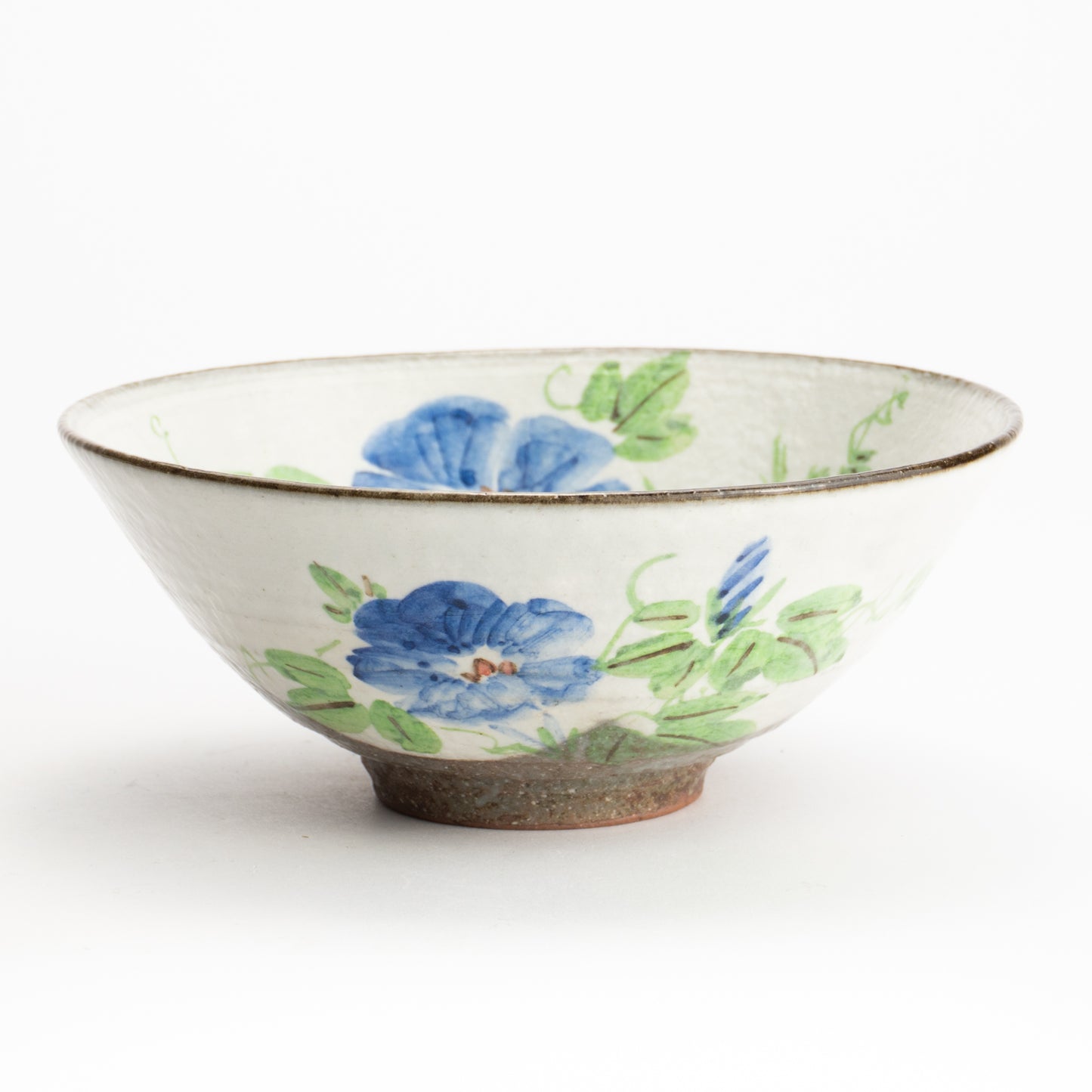 抹茶碗(平)　白化粧"紫陽花"　与し三 (コピー) KOTOPOTTER