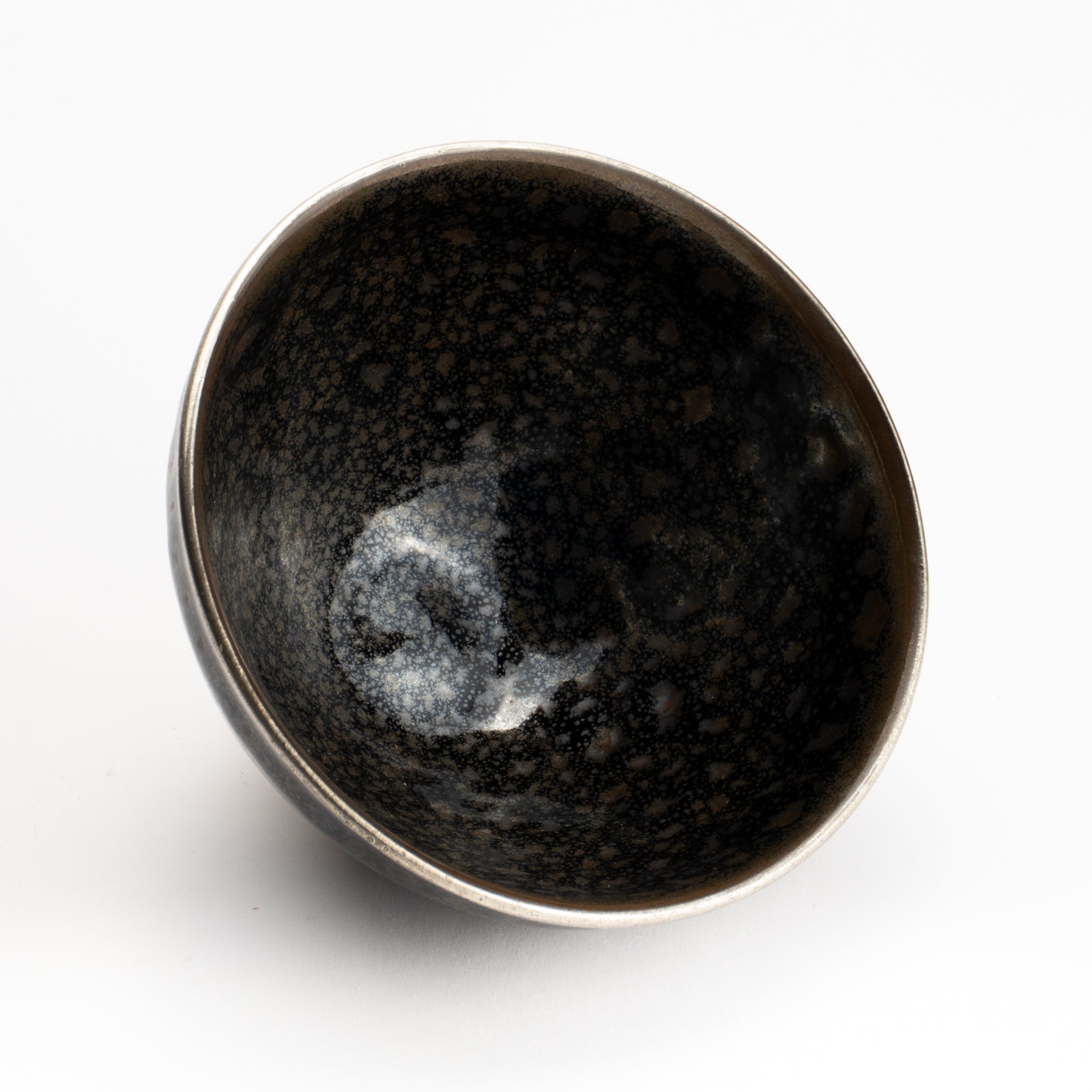 抹茶碗　油滴天目 銀覆輪　桶谷定一 KOTOPOTTER