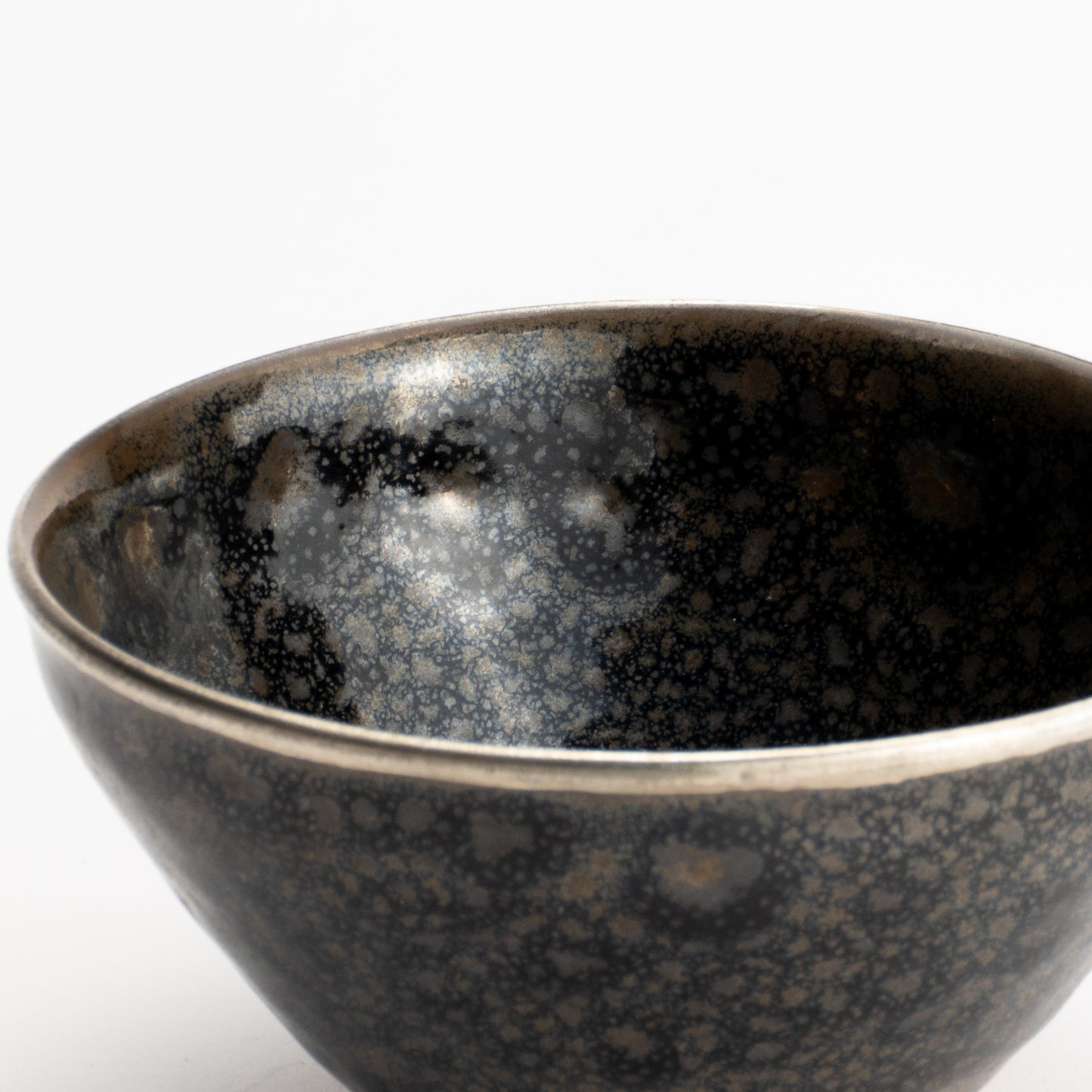 抹茶碗　油滴天目 銀覆輪　桶谷定一 KOTOPOTTER