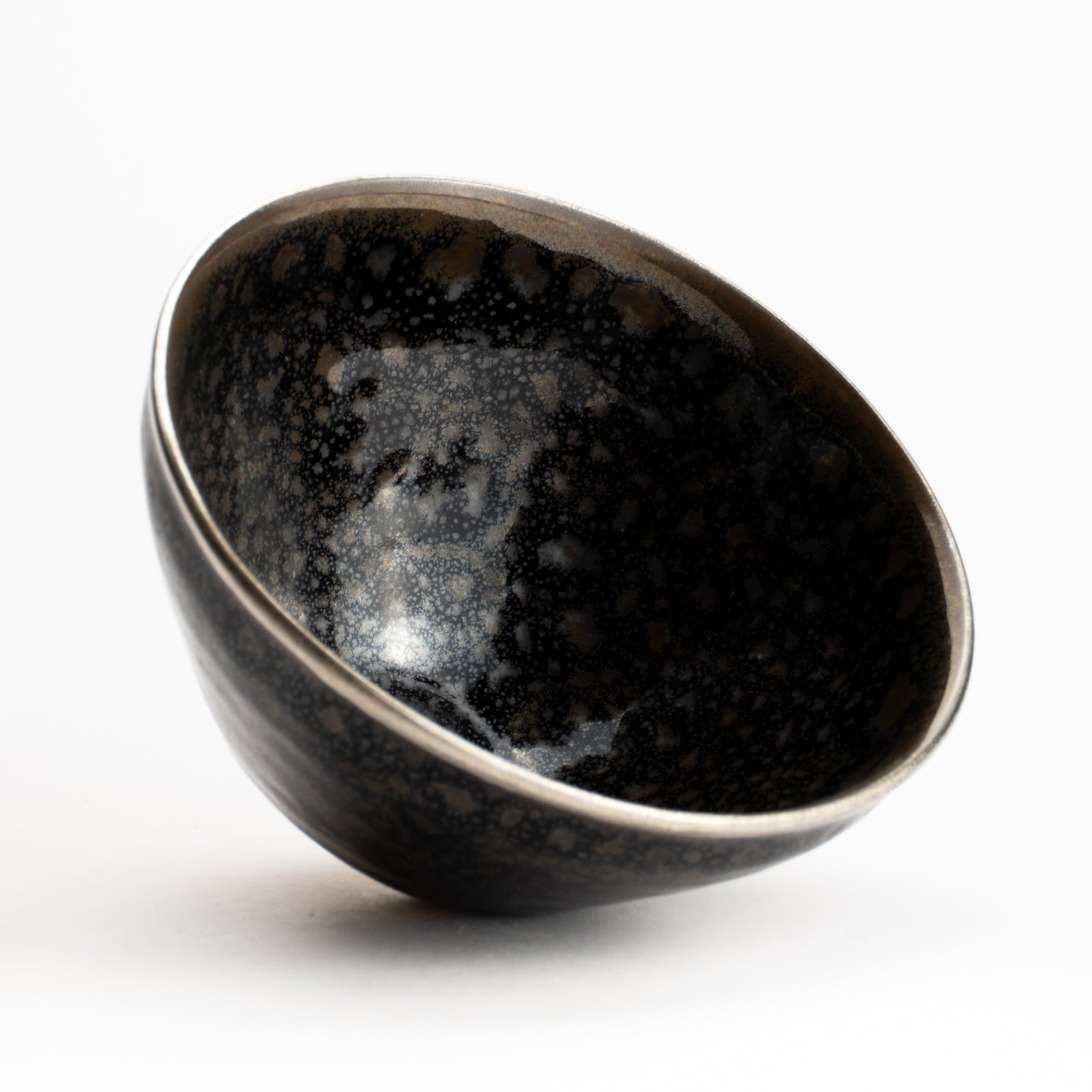 抹茶碗　油滴天目 銀覆輪　桶谷定一 KOTOPOTTER