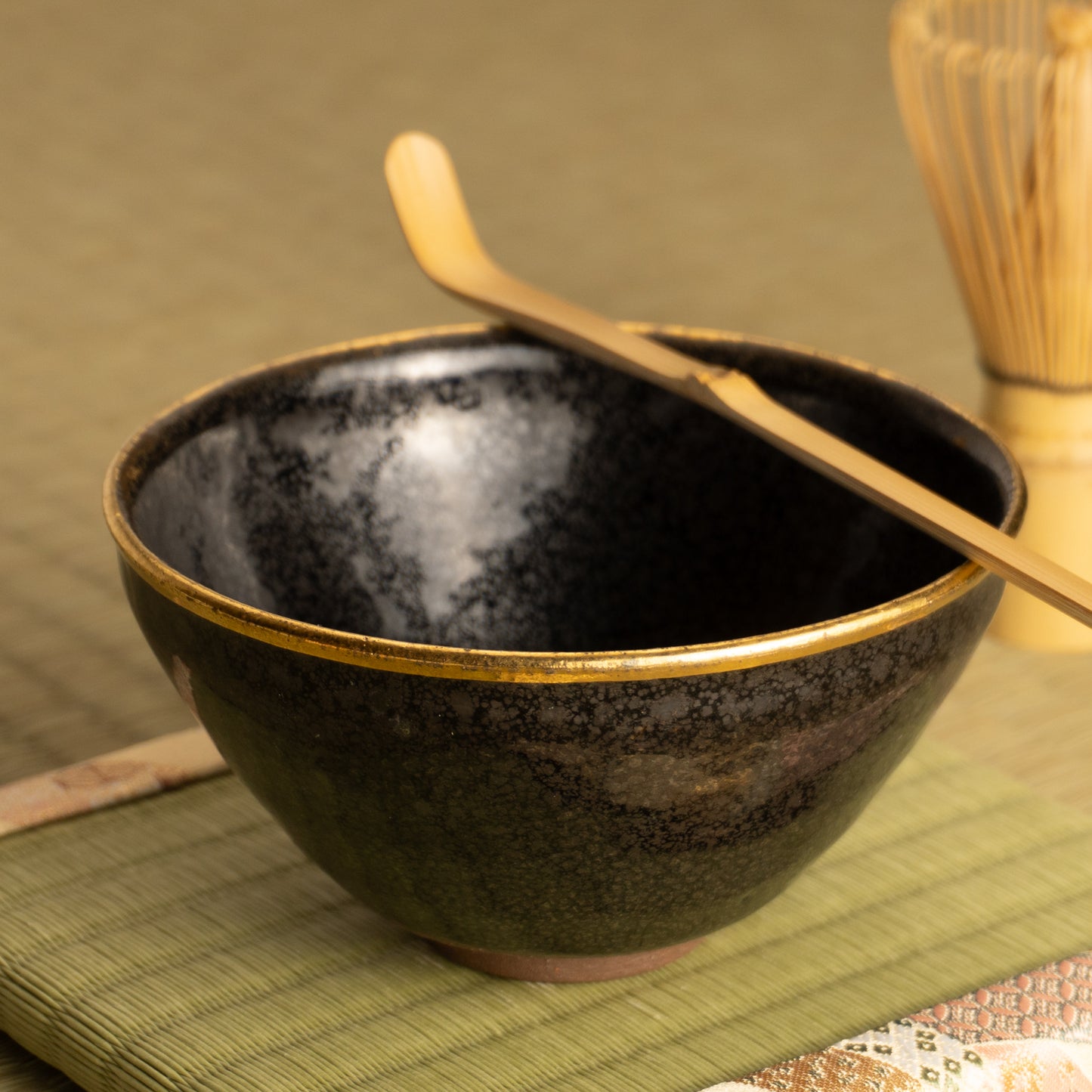 抹茶碗　油滴天目 金覆輪　桶谷定一 KOTOPOTTER