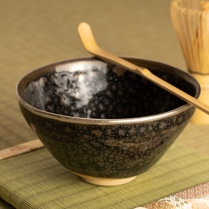 抹茶碗　油滴天目 銀覆輪　桶谷定一 KOTOPOTTER