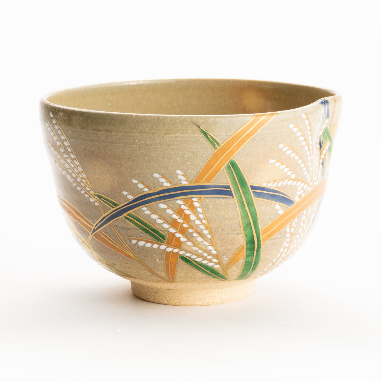 抹茶碗　乾山写 芒　善昇 KOTOPOTTER