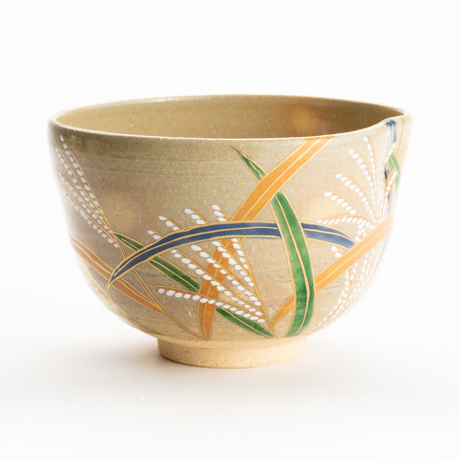 抹茶碗　乾山写 芒　善昇 KOTOPOTTER