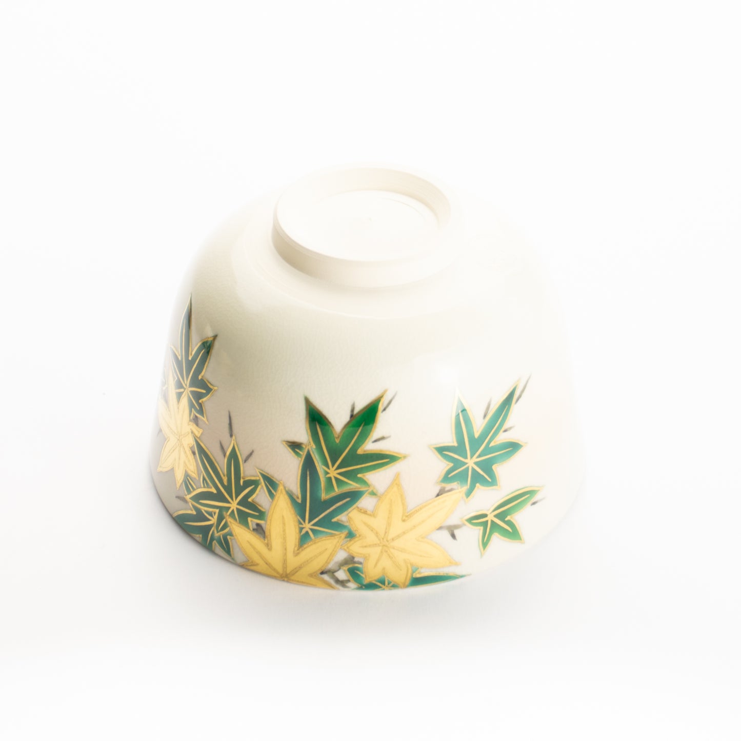 抹茶碗　金彩青楓　陶楽 KOTOPOTTER