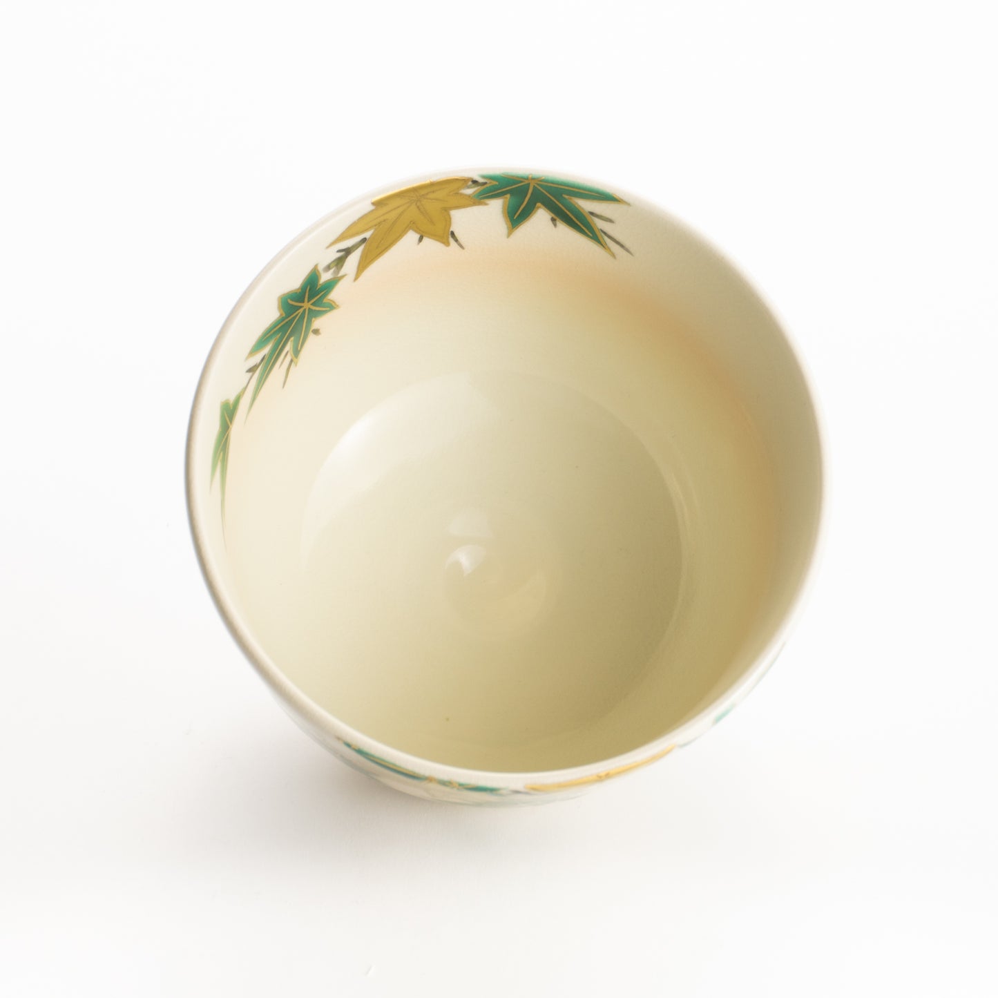抹茶碗　金彩青楓　陶楽 KOTOPOTTER