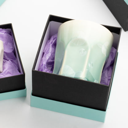 【清水焼】ペアロックグラス　燦彩  萌＆曄々　前田五雲 KOTOPOTTER