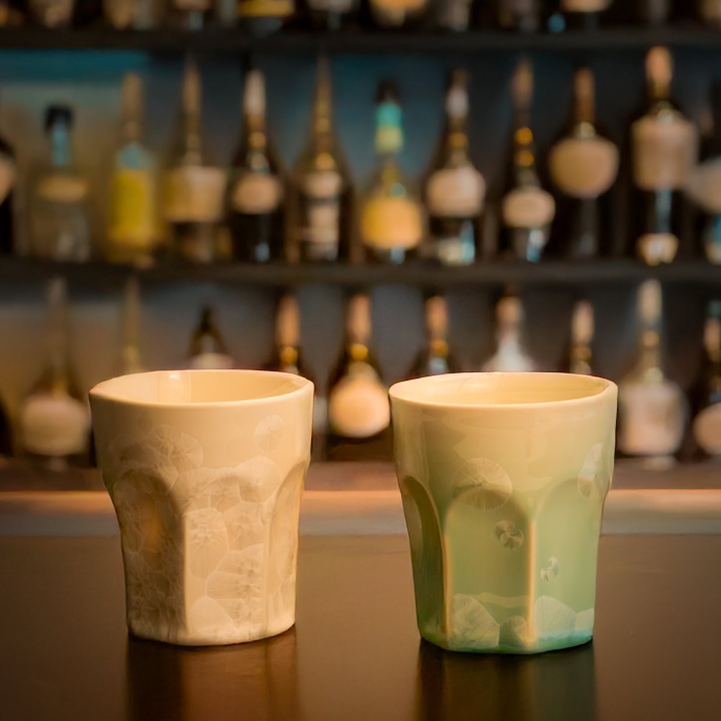 【清水焼】ペアロックグラス　燦彩  萌＆曄々　前田五雲 KOTOPOTTER