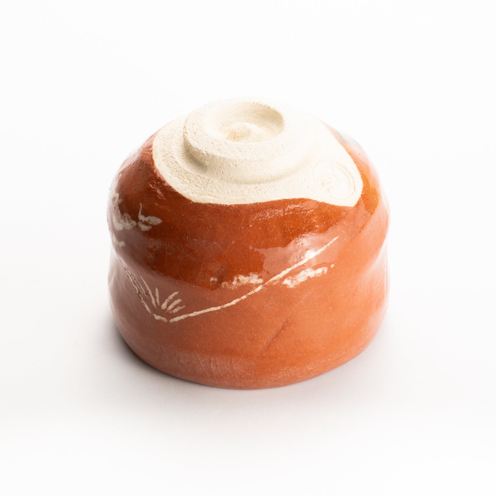 抹茶碗　赤楽"富士の絵"　楽入 KOTOPOTTER