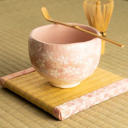抹茶碗　桜尽くし　楽入 KOTOPOTTER