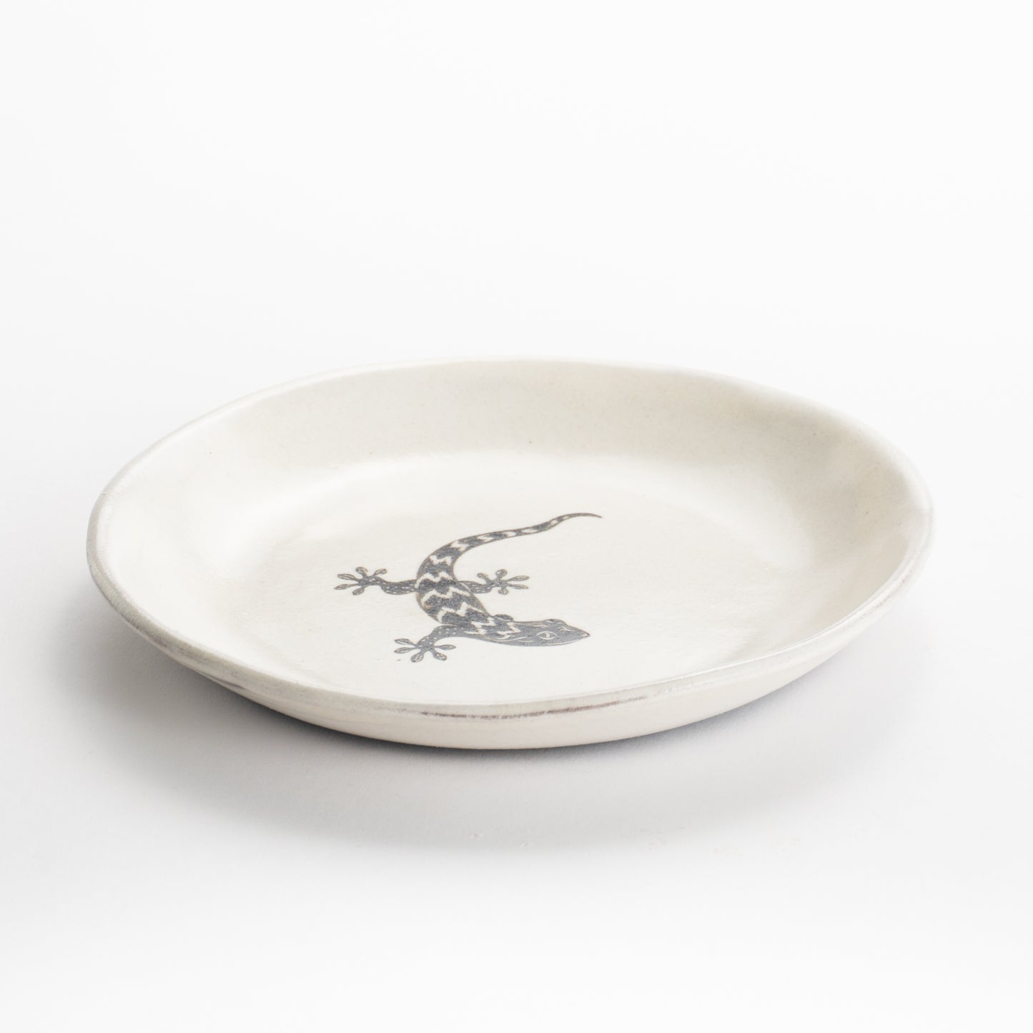 【清水焼】4.5寸 平皿　ヤモリ　澤田卓伸 KOTOPOTTER
