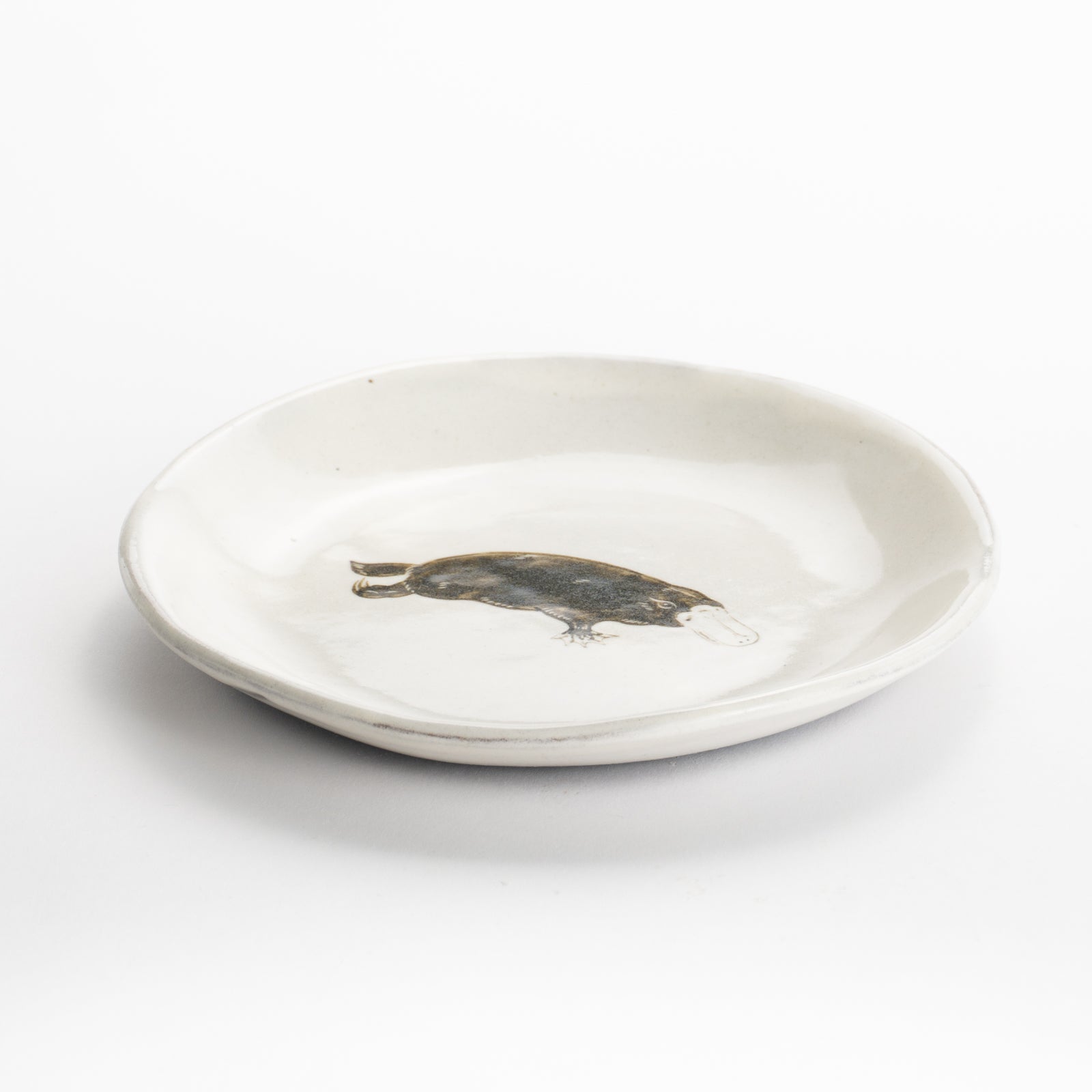 【清水焼】4.5寸 平皿　カモノハシ　澤田卓伸 KOTOPOTTER