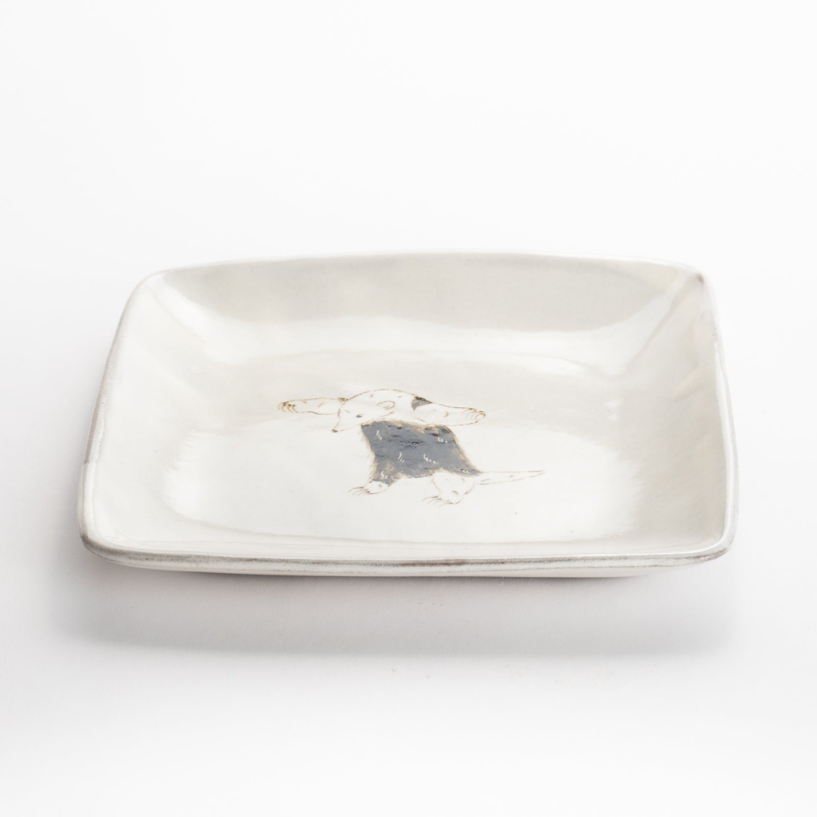 【清水焼】正角皿　ミナミコアリクイB　澤田卓伸 KOTOPOTTER