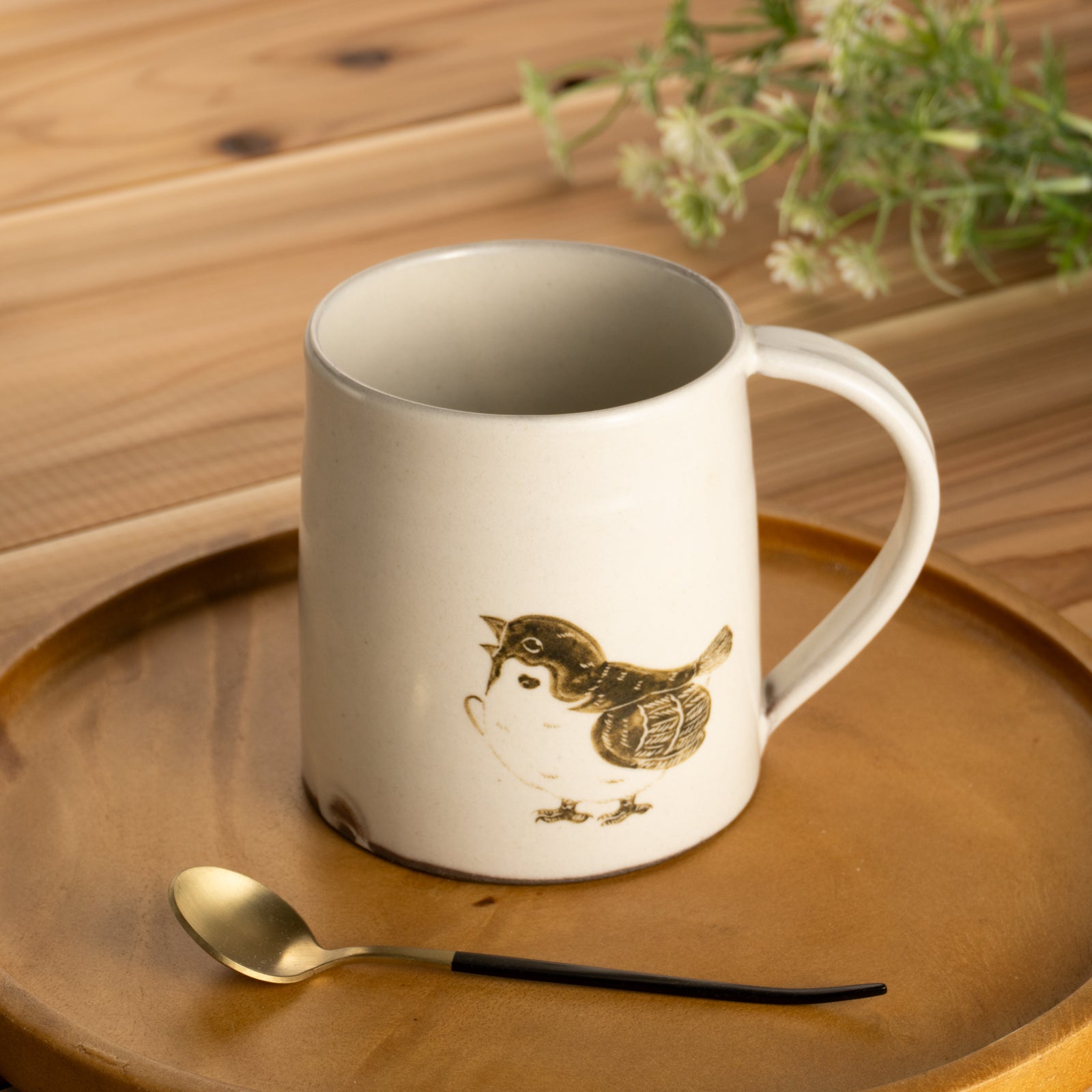 【清水焼】マグカップ　子スズメ　澤田卓伸 KOTOPOTTER