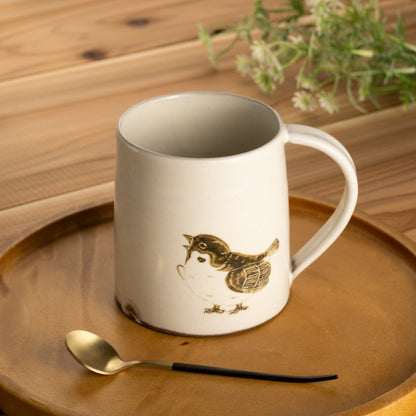 【清水焼】マグカップ　子スズメ　澤田卓伸 KOTOPOTTER