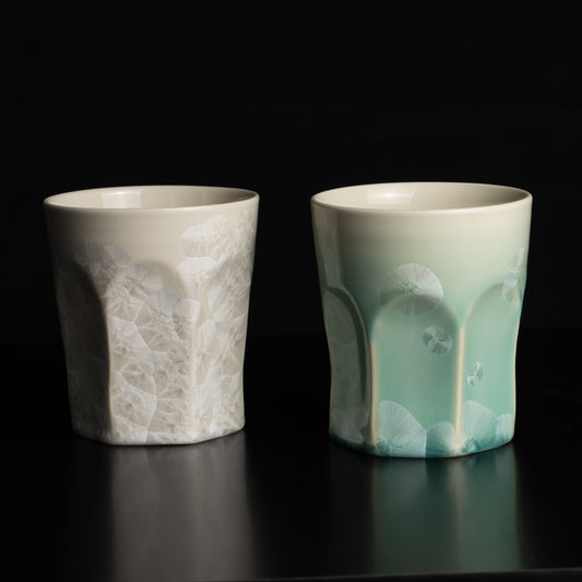 【清水焼】ペアロックグラス　燦彩  萌＆曄々　前田五雲 KOTOPOTTER